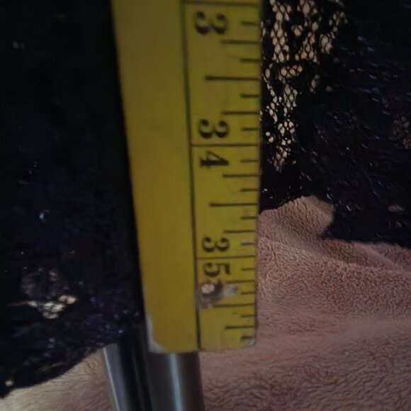 New 3 Piece Shimmery Long Sheer Scalloped Lace Jacket,  Lace TankTop & Pants Sz8 - Picture 8 of 16